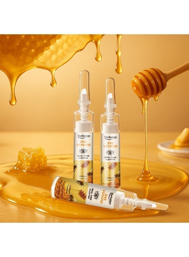 ياربلن 2PCS مصل العين الكولاجين النباتي 10ml. تطبيق العين المضاد للشيخوخة للتجاعيد والتنفخ والدوائر الداكنة مع سم النحل تحت العيون. حجم السفر العناية بالبشرة الأساسية - Image 4